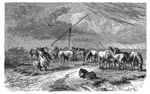 Woodcut from Doré. Purely illustrative